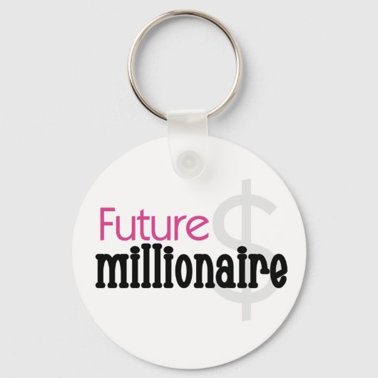 PINKTOEKOMSTIGE MILLIONAIRE SLEUTELHANGER (Voorkant)