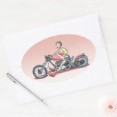 Pinky 614 ovale sticker (Envelop)