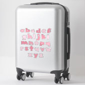 PINKY ALFABET 'kleine letters' Sticker (Koffer)