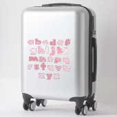 PINKY ALPHABET 'kleine letters' Sticker (Koffer)