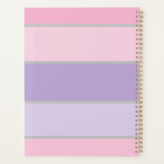 pinky and purple pastel iPhone / iPad case Planner (Achterkant)