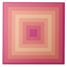 Pinky Arrow Fuzzy Peach Squares Keramische Tegel