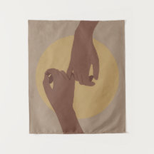 Pinky beloof in boho stijl, afrikaanse amerikaanse