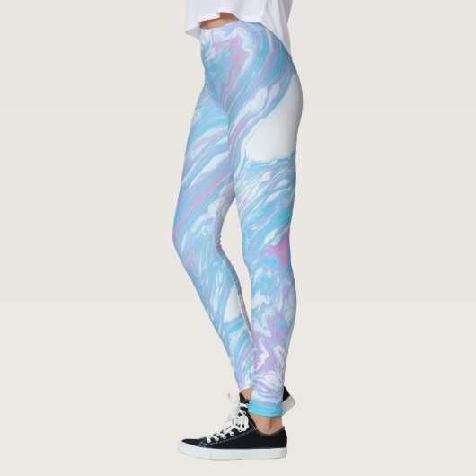 Pinky Blue Marble Leggings (Links)