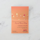 Pinky Blush Party Invitation Kaart (Binnen)