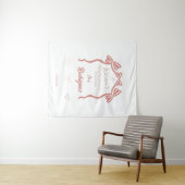 Pinky Bruiloft Feest Welcome Wandkleed (In Situ (horizontaal))