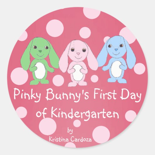 Pinky Bunny Sticker 1 (Voorkant)