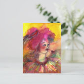 PINKY CLOWN BRIEFKAART (Staand voorkant)