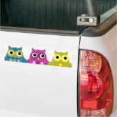 Pinky de Schattige Owl Bumpersticker (Op Truck)