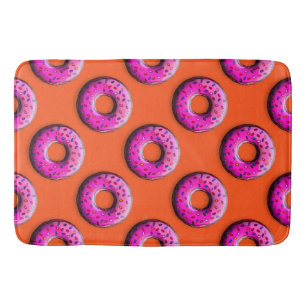 Pinky Donut met kleurrijke sproinkles en jouw idee Badmat