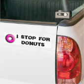 Pinky Donut met kleurrijke sproinkles en jouw idee Bumpersticker (Op Truck)