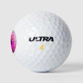 Pinky Donut met kleurrijke sproinkles en jouw idee Golfballen (Logo)