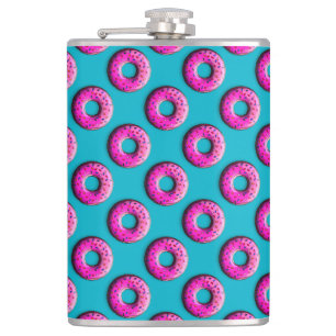 Pinky Donut met kleurrijke sproinkles en jouw idee Heupfles