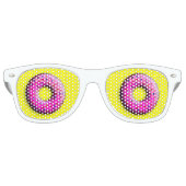 Pinky Donut met kleurrijke sproinkles en jouw idee Retro Zonnebril (Voorkant)