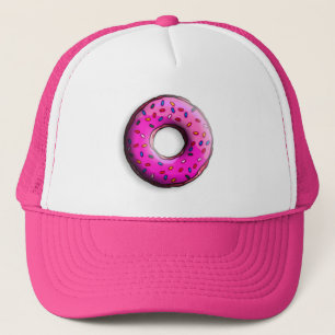 Pinky Donut met kleurrijke sproinkles en jouw idee Trucker Pet