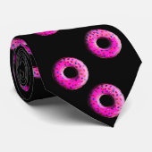 Pinky Donuts naadloos patroon + uw ideeën Stropdas (Opgerold)