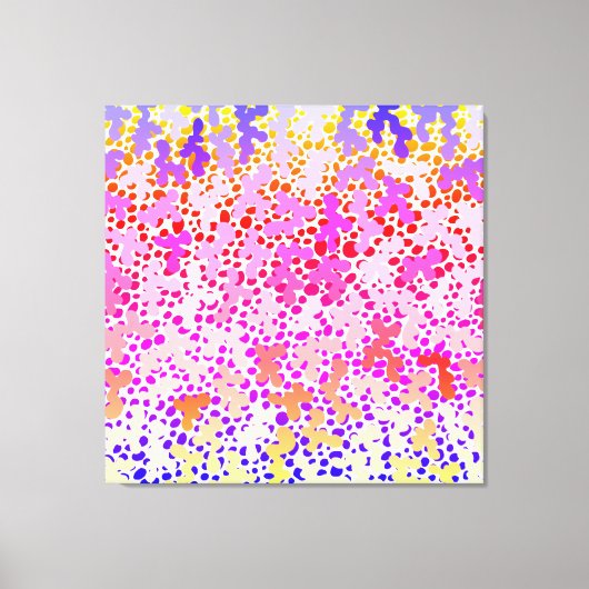Pinky Doodle Stretched Canvas Print (Voorkant)