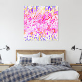 Pinky Doodle Stretched Canvas Print (Insitu (Slaapkamer))