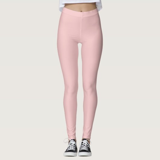 Pinky Effen Roze Leggings (Voorkant)