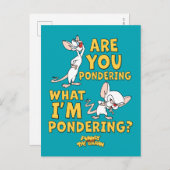 Pinky en Brain | Denk je na? Briefkaart (Voorkant / Achterkant)