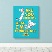 Pinky en Brain | Denk je na? Canvas Afdruk (Insitu (Houten vloer))