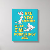 Pinky en Brain | Denk je na? Canvas Afdruk (Voorkant)