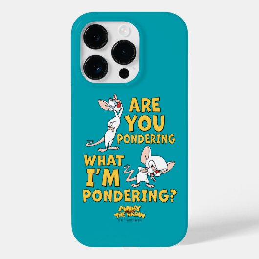 Pinky en Brain | Denk je na? Case-Mate iPhone Case (Achterkant)