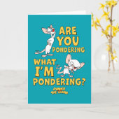 Pinky en Brain | Denk je na? Kaart (Gele Bloem)