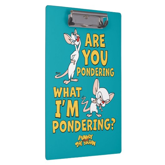 Pinky en Brain | Denk je na? Klembord (Rechts)