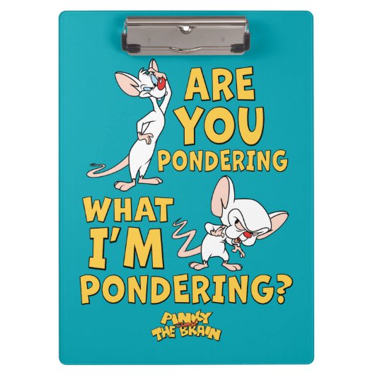 Pinky en Brain | Denk je na? Klembord (Voorkant)