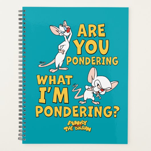 Pinky en Brain | Denk je na? Planner (Voorkant)