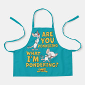 Pinky en Brain | Denk je na? Schort (Voorkant)