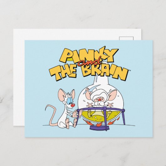 Pinky en Brain | Laboratoriumwetenschap Briefkaart (Voorkant / Achterkant)
