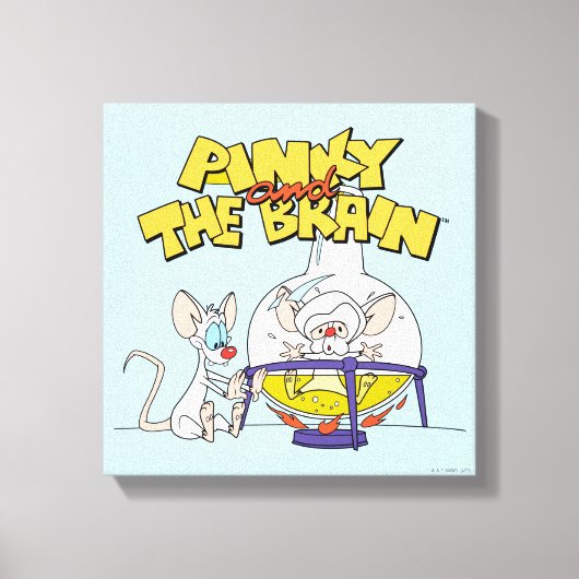 Pinky en Brain | Laboratoriumwetenschap Canvas Afdruk (Voorkant)