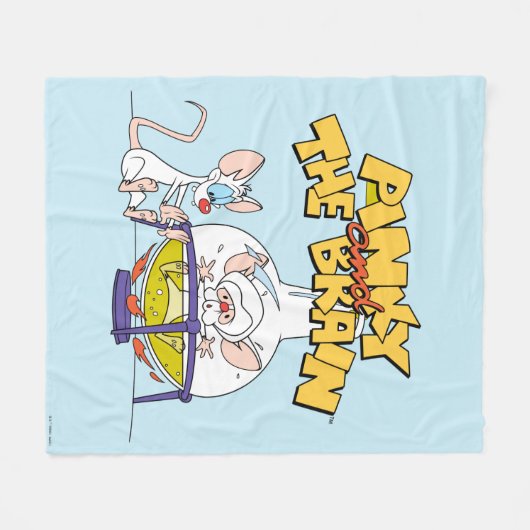 Pinky en Brain | Laboratoriumwetenschap Fleece Deken (Voorkant (Horizontaal))