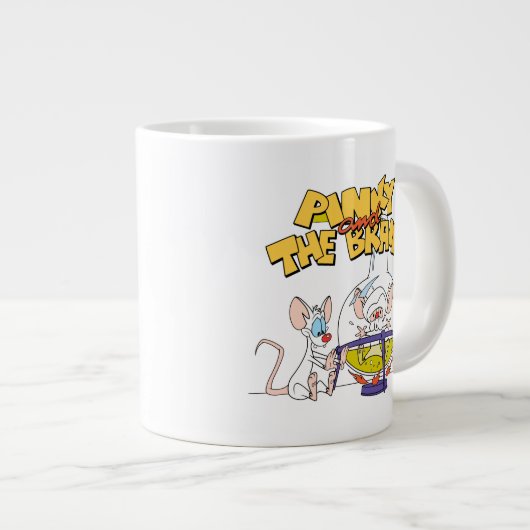 Pinky en Brain | Laboratoriumwetenschap Grote Koffiekop (Voorkant rechts)