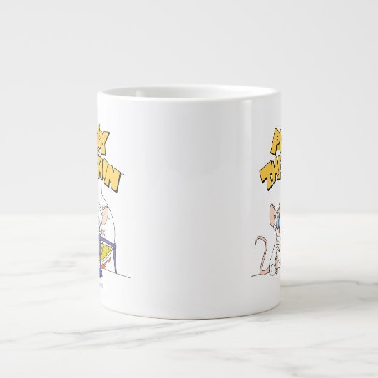 Pinky en Brain | Laboratoriumwetenschap Grote Koffiekop (Voorkant)