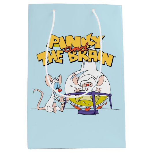 Pinky en Brain | Laboratoriumwetenschap Medium Cadeauzakje (Voorkant)