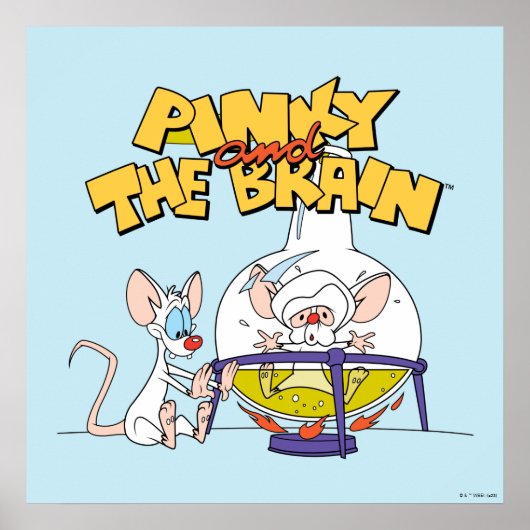 Pinky en Brain | Laboratoriumwetenschap Poster (Voorkant)