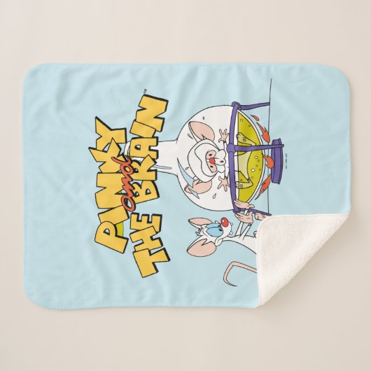 Pinky en Brain | Laboratoriumwetenschap Sherpa Deken (Voorkant (horizontaal))