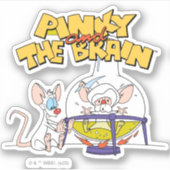 Pinky en Brain | Laboratoriumwetenschap Sticker (Voorkant)