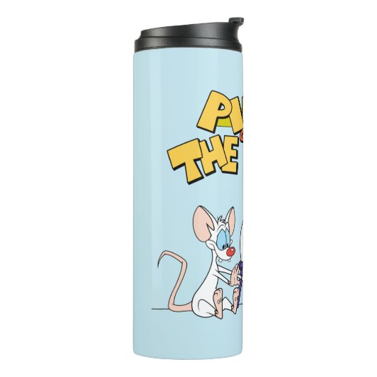 Pinky en Brain | Laboratoriumwetenschap Thermosbeker (Gedraaid links)