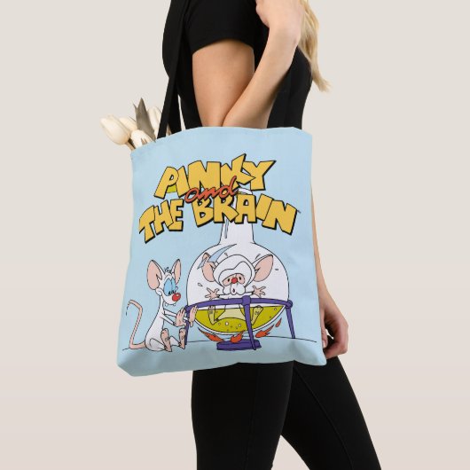 Pinky en Brain | Laboratoriumwetenschap Tote Bag (Dichtbij)