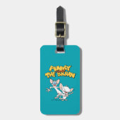 Pinky en Brain | LOGO SHOW Bagagelabel (Voorkant verticaal)