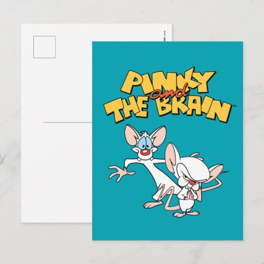 Pinky en Brain | LOGO SHOW Briefkaart (Voorkant / Achterkant)