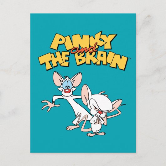 Pinky en Brain | LOGO SHOW Briefkaart (Voorkant)