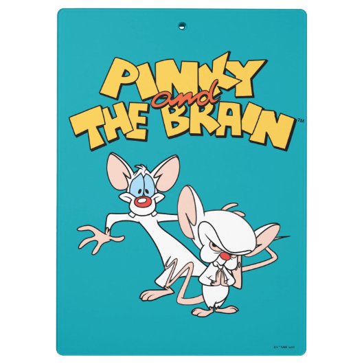 Pinky en Brain | LOGO SHOW Klembord (Achterkant)