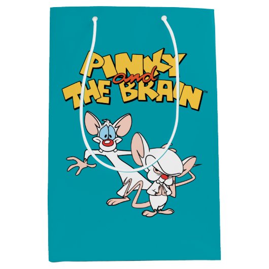 Pinky en Brain | LOGO SHOW Medium Cadeauzakje (Voorkant)
