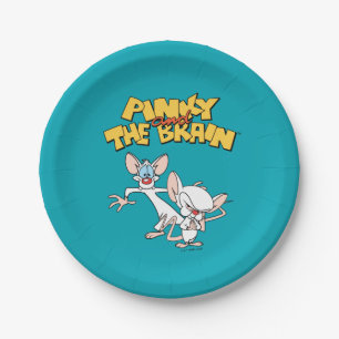 Pinky en Brain LOGO SHOW Papieren Bordje