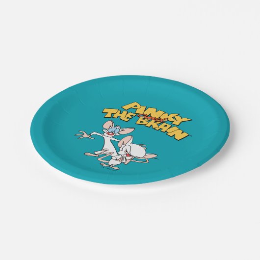 Pinky en Brain | LOGO SHOW Papieren Bordje (Gekanteld)